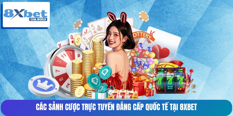 Các sảnh cược trực tuyến đẳng cấp quốc tế tại 8XBET